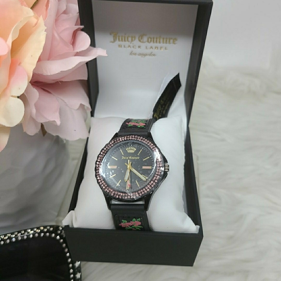 Juicy Couture Floral with Rhinestone Watch - Picture 3 of 6